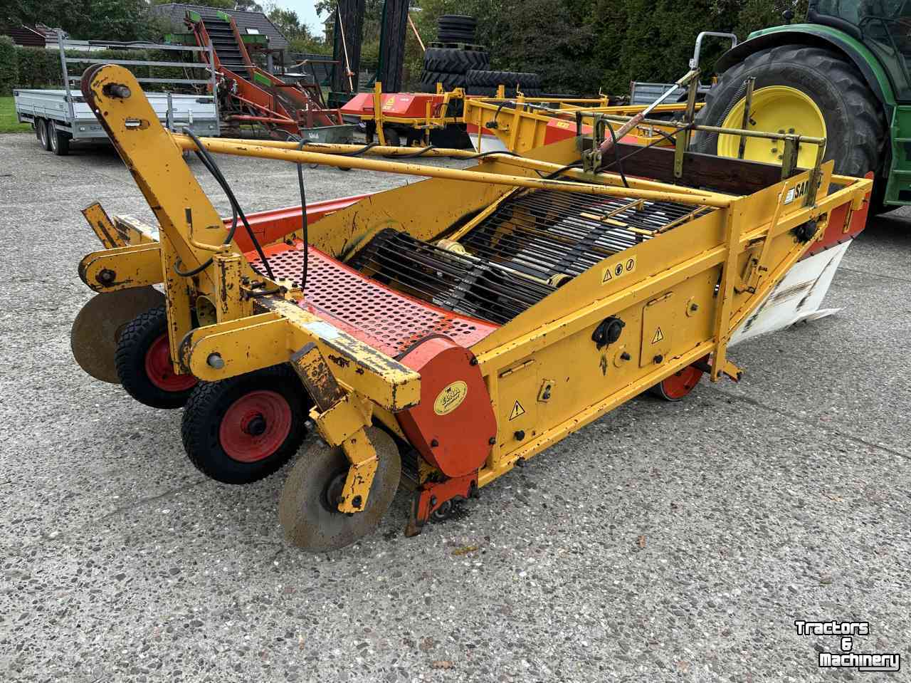 Onion harvester Samon Samon uienrooier en klapper 1.50m