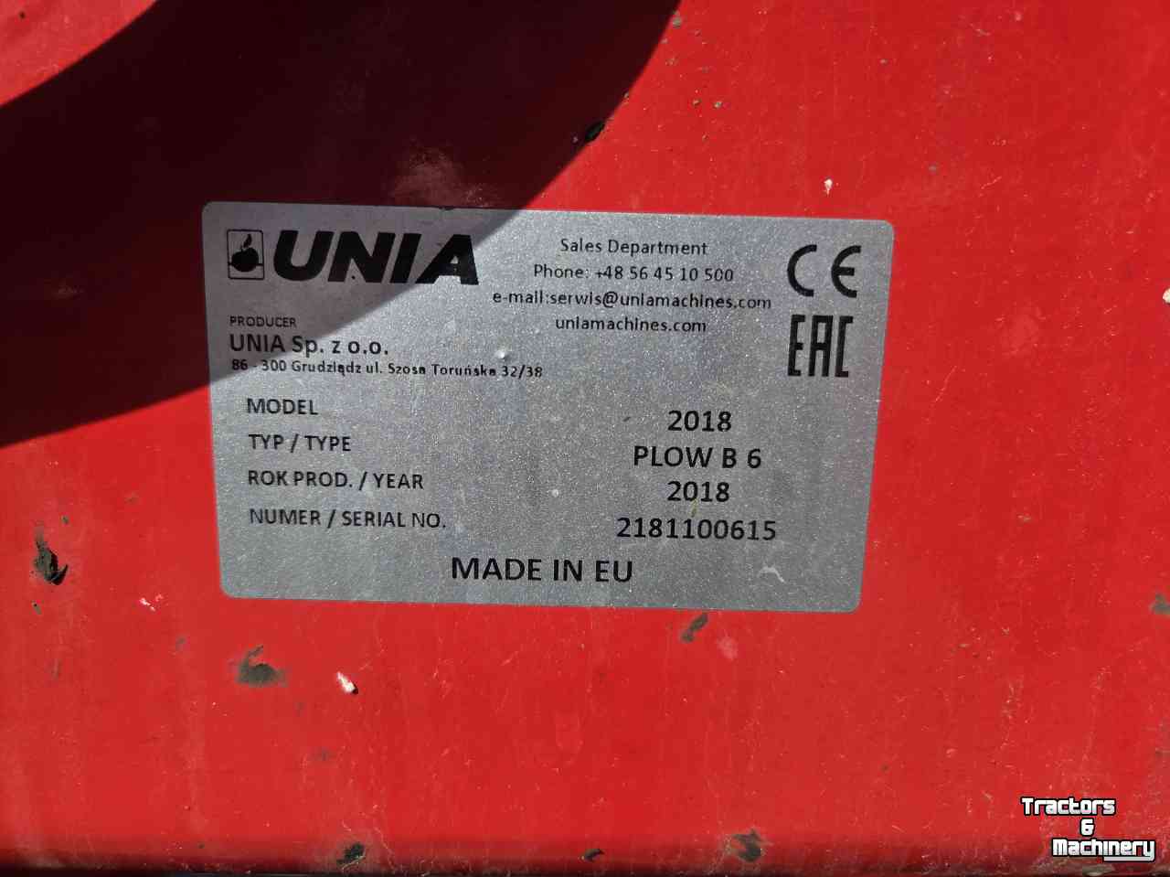 Deep subsoiler Unia Plow B 6