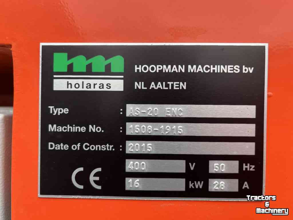 Other Holaras AS20 uienafstaartmachine