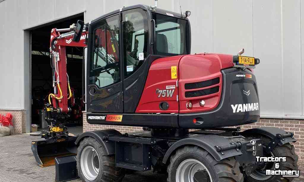Excavator mobile Yanmar B75W Bandenkraan Wielkraan Nieuw