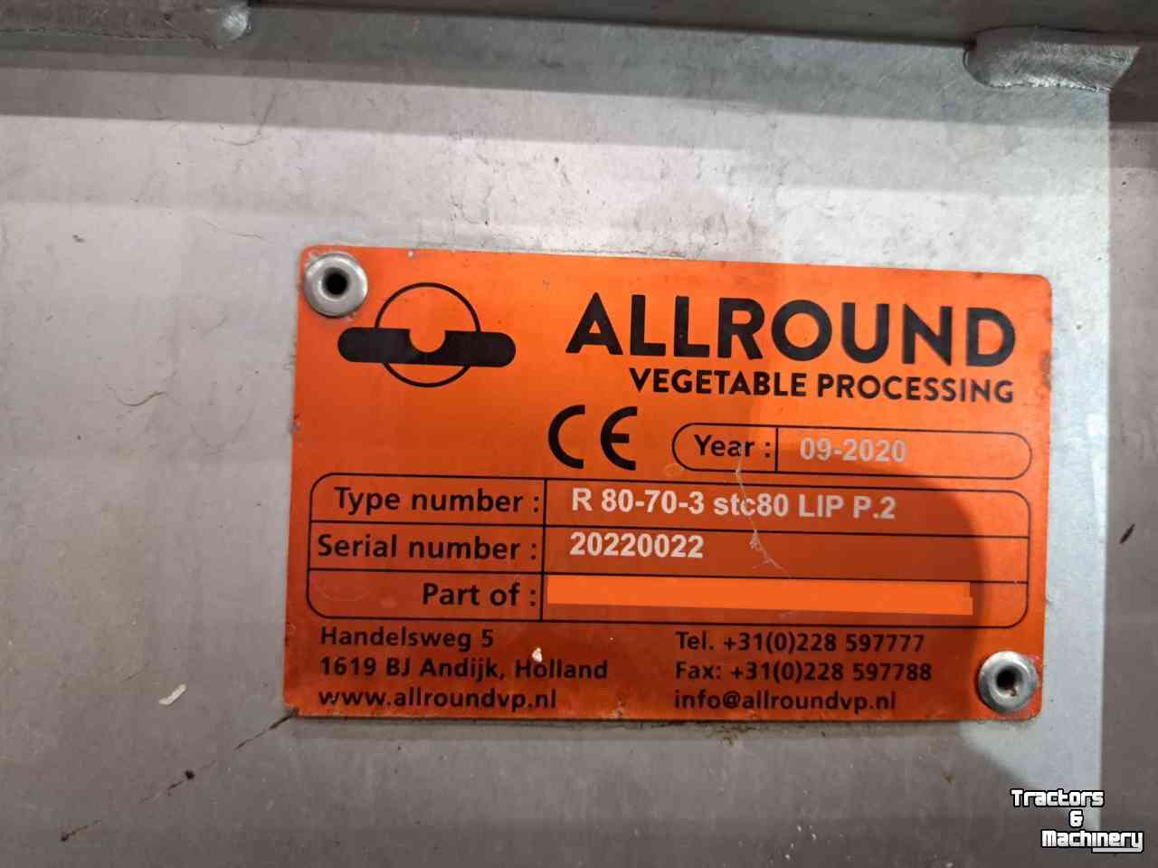 Sorting machine Allround Radial sortingmachine R80 - 70 - 3