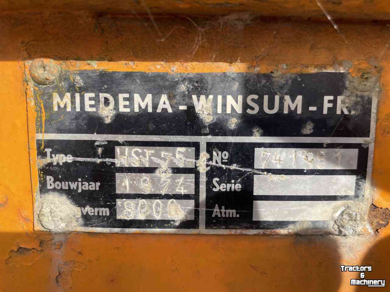 Dumptrailer Miedema HST 75