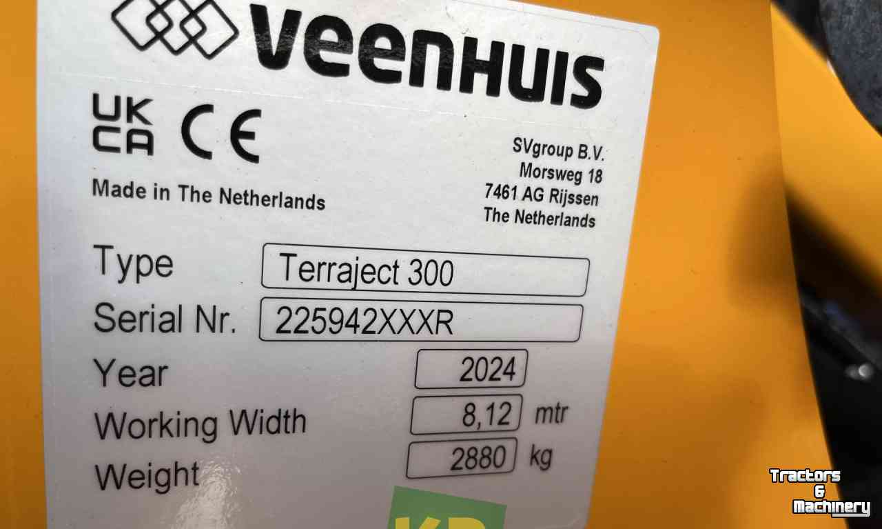 Arable injector Veenhuis Terraject 300/8.12