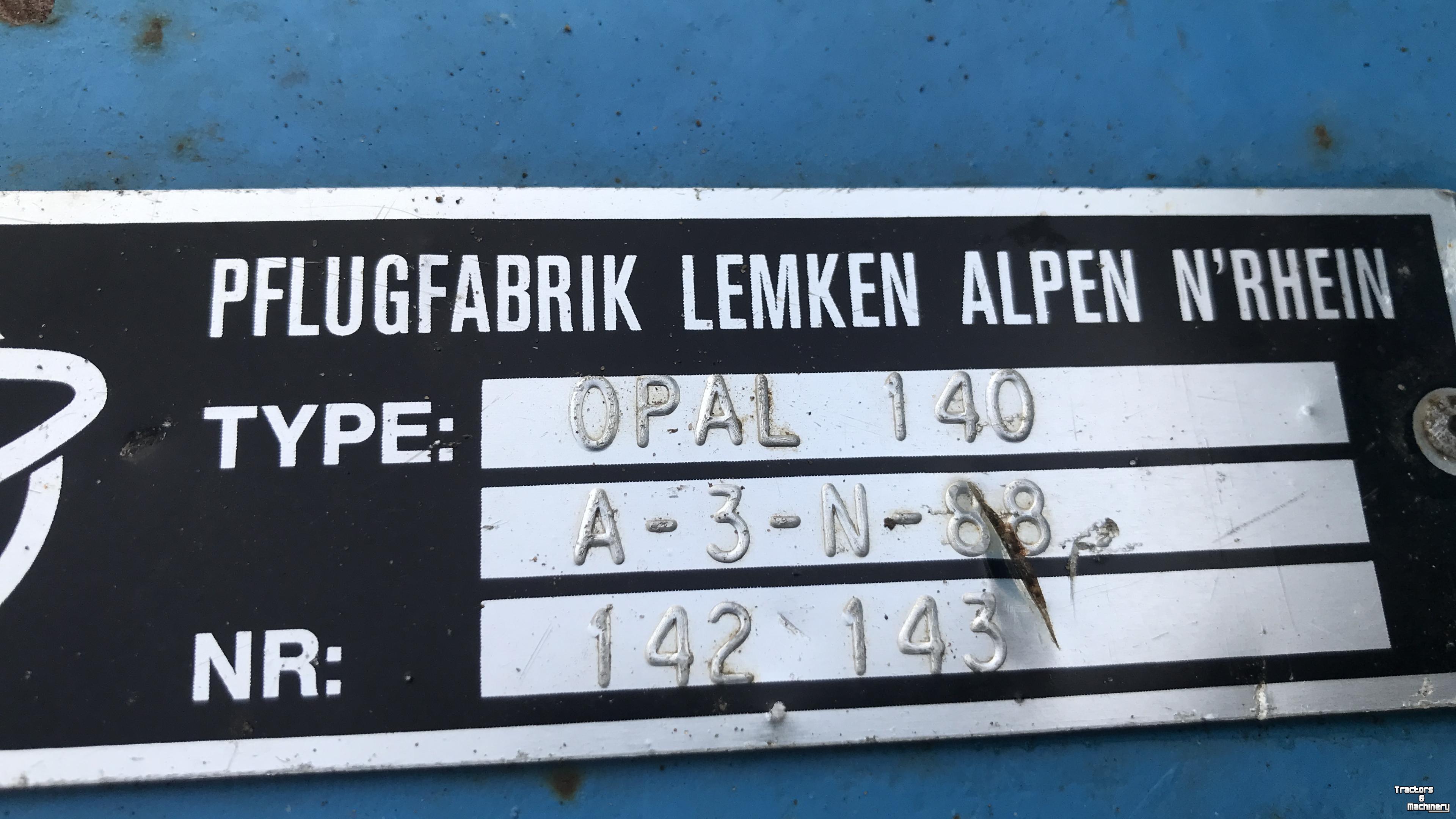 Ploughs Lemken Opal 140 4 schaar