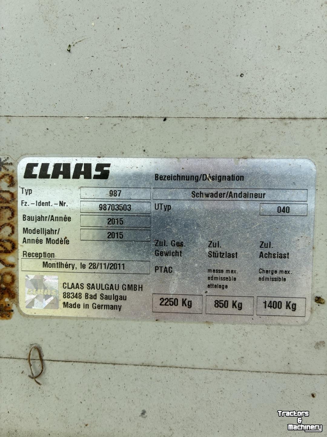 Rake Claas LINER 2800 15/55-17