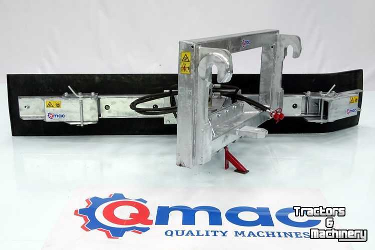 Rubber yard scraper Qmac Rubberschuif voerschuif Merlo aanbouw