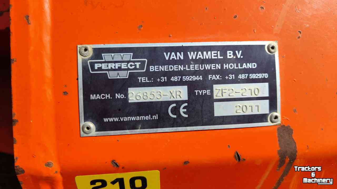 Flail mower Perfect ZF2-210 zijklepelmaaier
