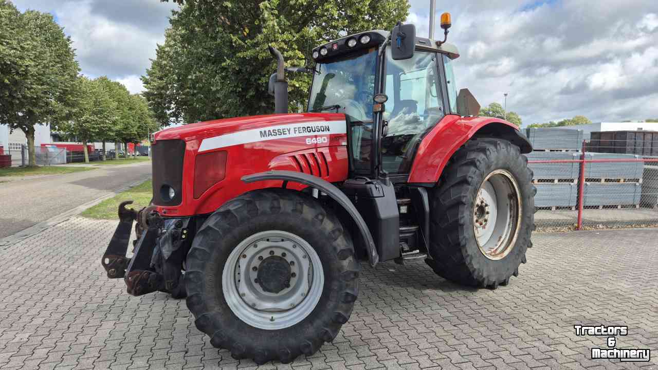 Tractor Massey Ferguson 6490 Dyna-6 40Kmh, Lucht, Fronthef en PTO