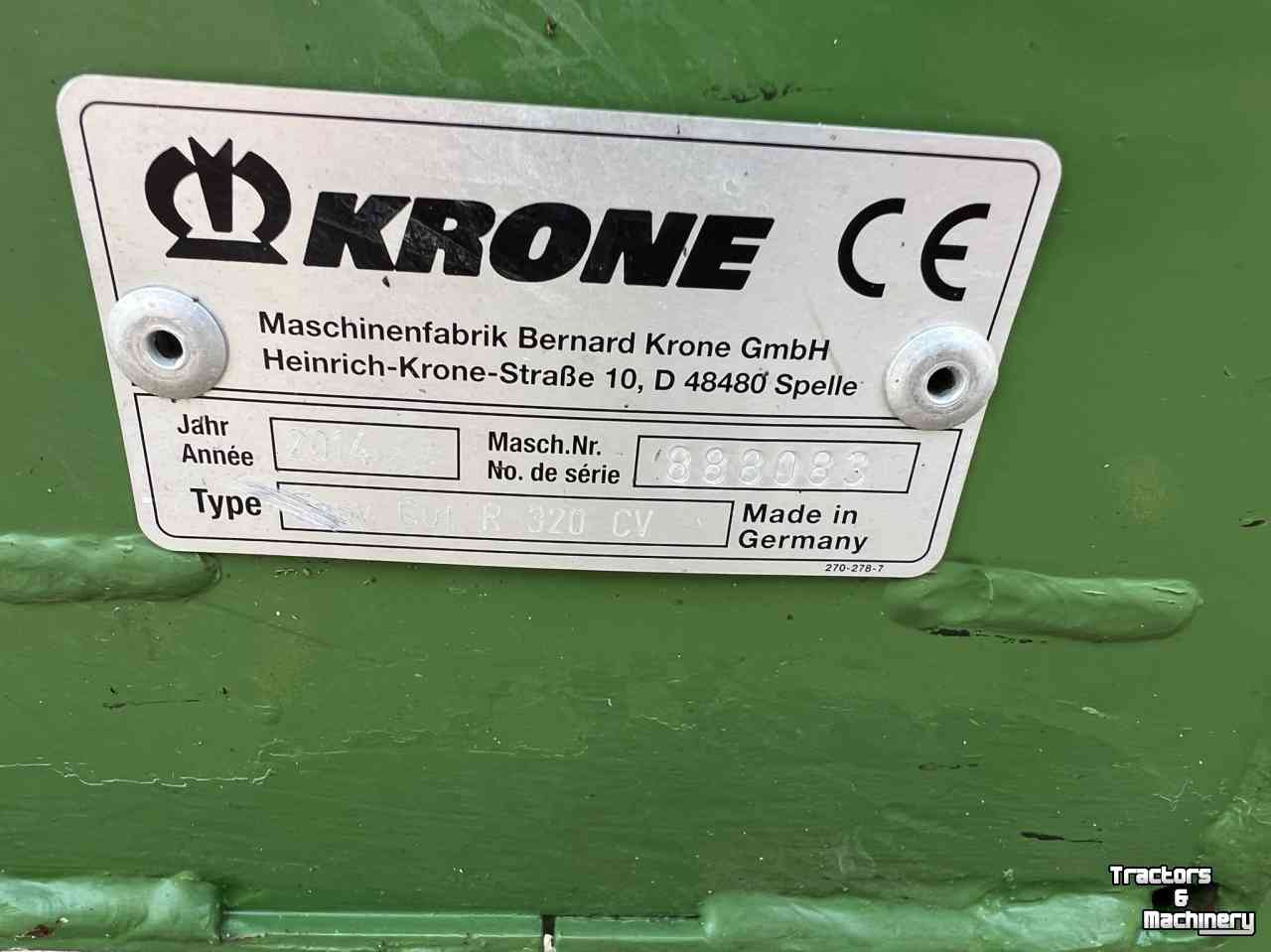 Mower Krone Easy Cut R 320 CV