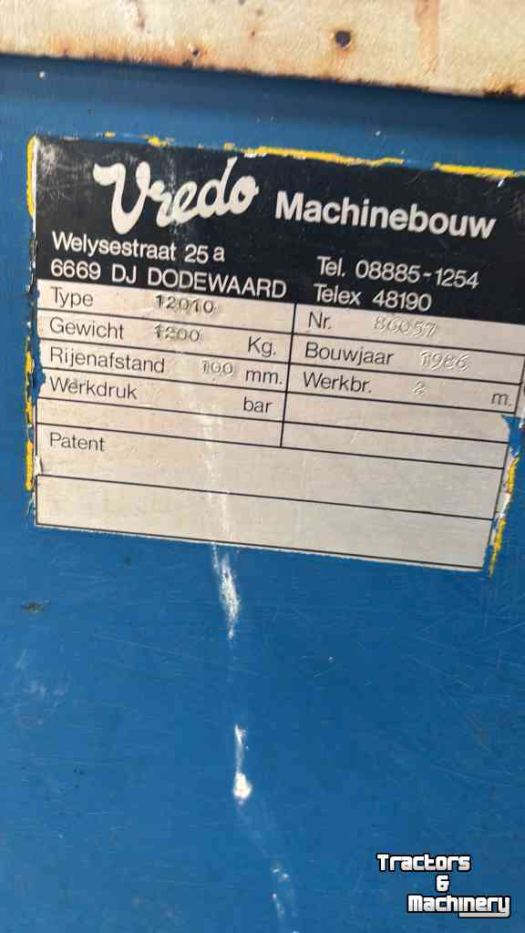 Overseeder Vredo DZ 2 meter doorzaaimachine