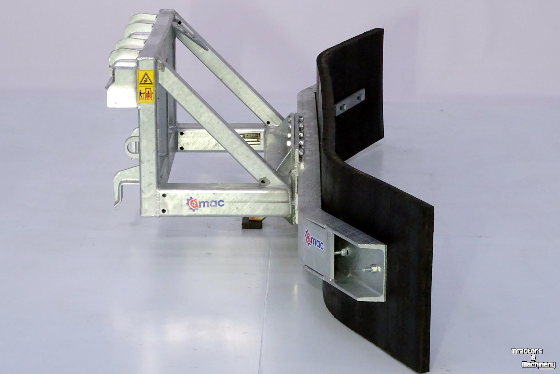 Rubber yard scraper Qmac Gummischieber für Hof 1.80 mtr anbau Schaffer