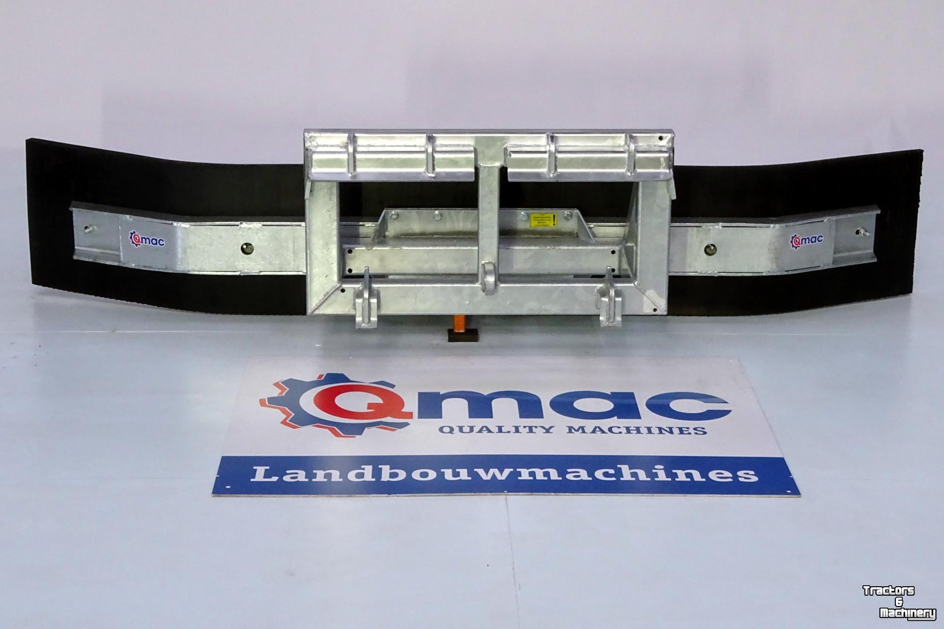 Rubber yard scraper Qmac Gummischieber für Hof 1.80 mtr anbau Schaffer