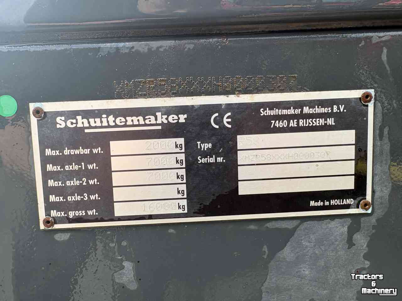 Self-loading wagon Schuitemaker Rapide Farmer 58