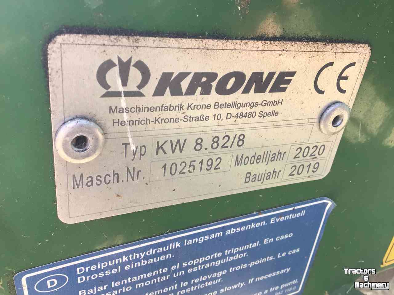 Tedder Krone KW 8.82/8