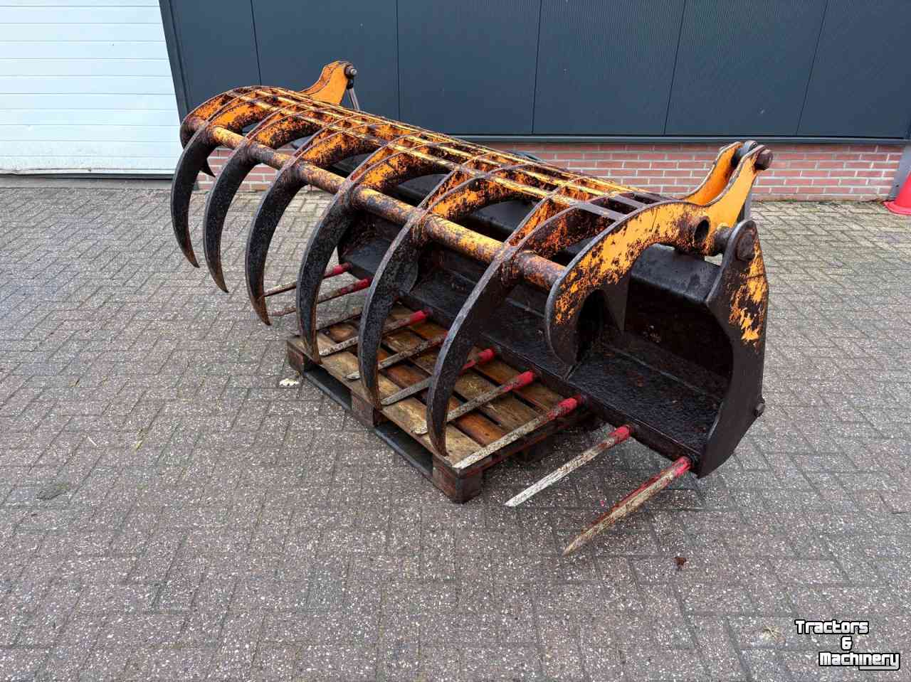 Silage Grabbucket / Grabfork Kock & Sohn 2 mtr met schäffer aansluiting
