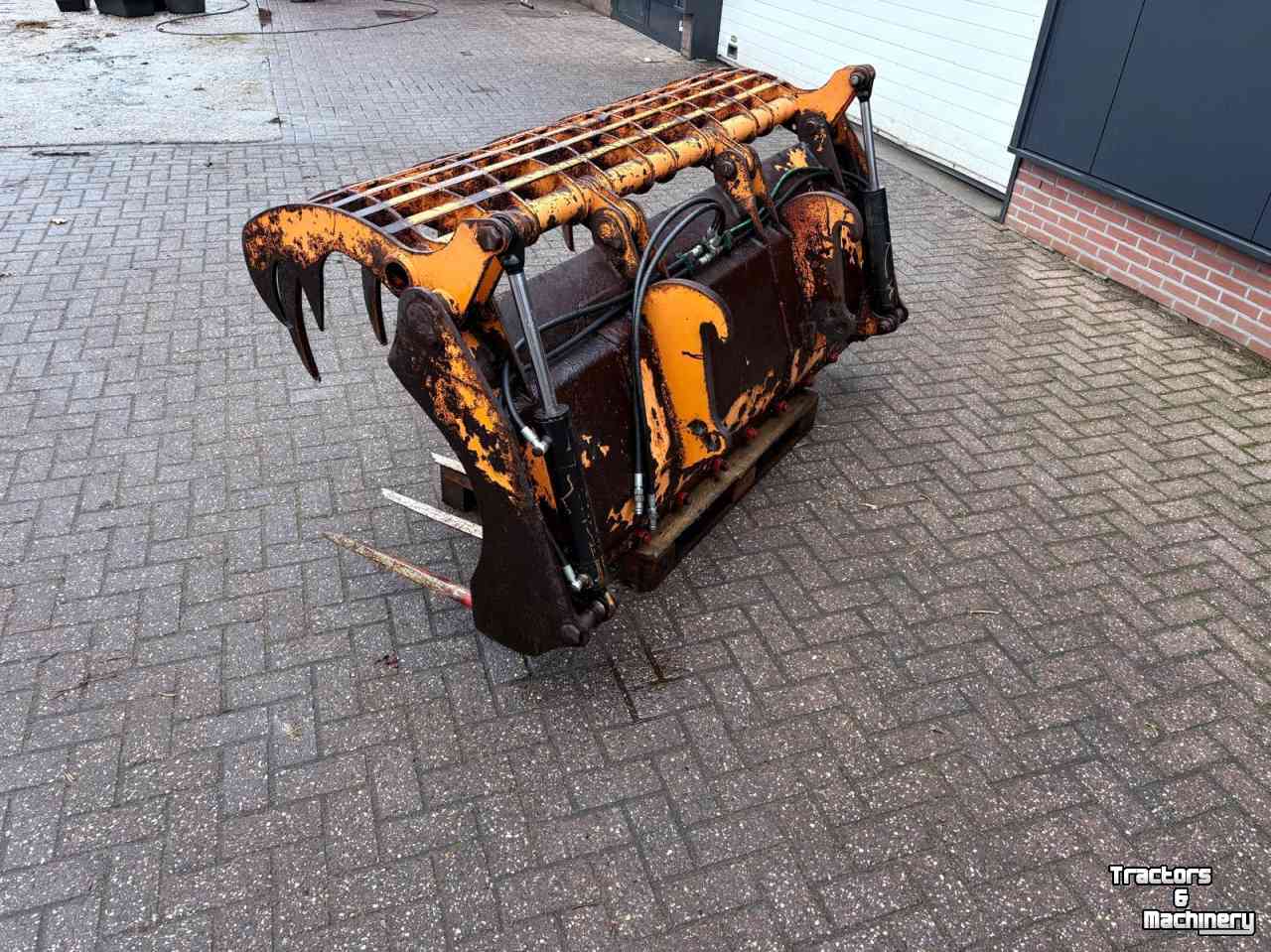 Silage Grabbucket / Grabfork Kock & Sohn 2 mtr met schäffer aansluiting