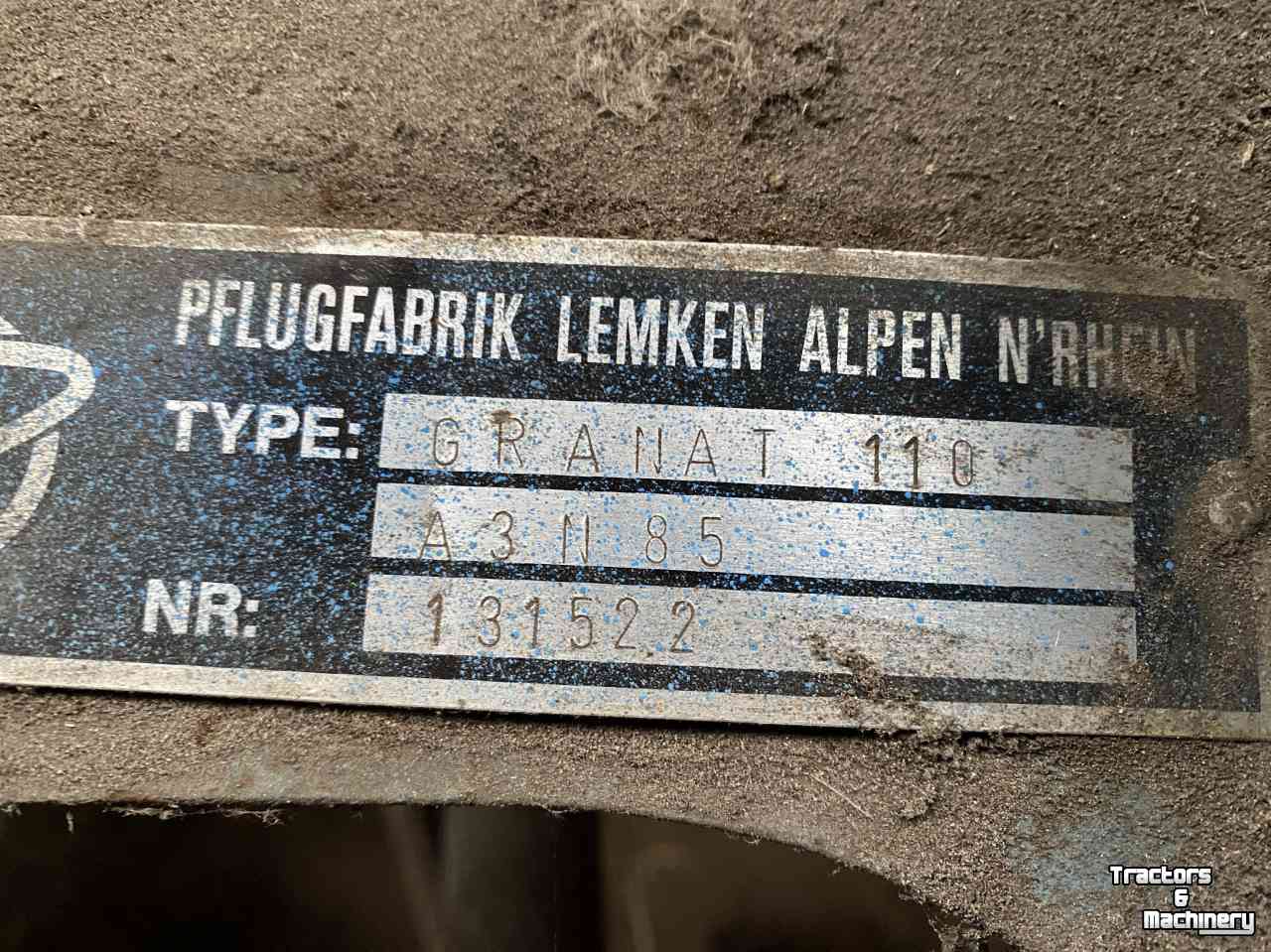 Ploughs Lemken Granat 110 A3 N85 ploeg