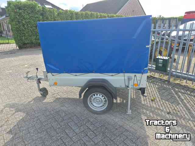 Low loader / Semi trailer  Huif aanhanger 750 kg.