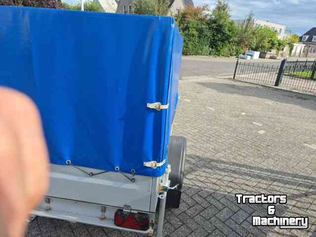 Low loader / Semi trailer  Huif aanhanger 750 kg.
