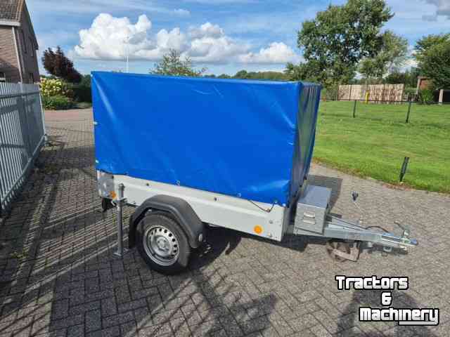 Low loader / Semi trailer  Huif aanhanger 750 kg.