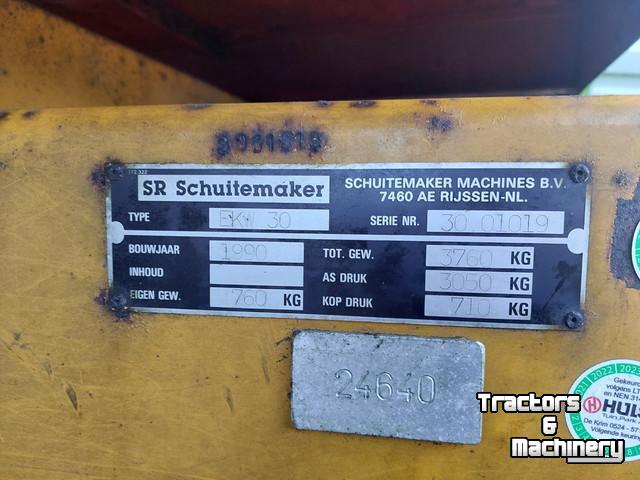 Dumptrailer Schuitemaker Schuitemaker EK30 4 Tons Kipwagen Snipperkar Snipperwagen 
