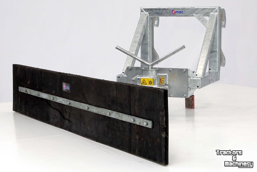 Rubber yard scraper Qmac 180 MECH SCHUIN PAUS