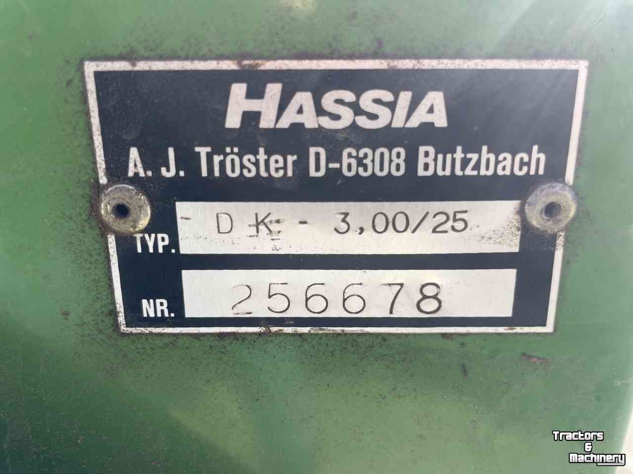 Seed drill Hassia DK 300/25