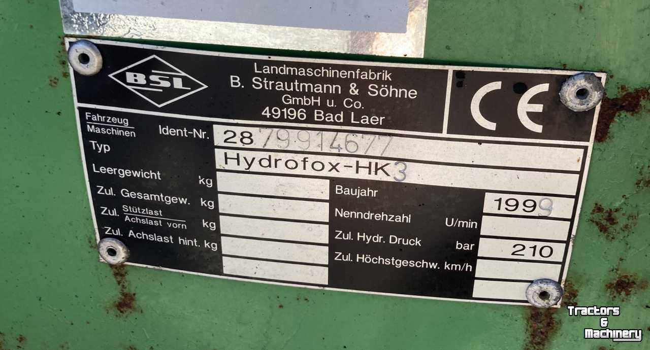 Silage block-cutter Strautmann Hydrofox HK3 kuilsnijder kuilvoersnijder U snijder voermachines