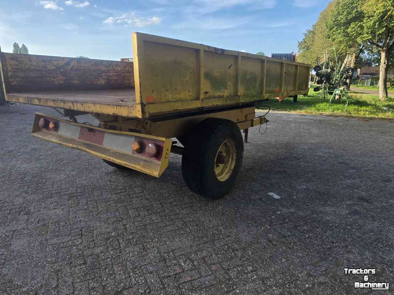 Dumptrailer Spijkstaal Kiepkar kipper 6 ton