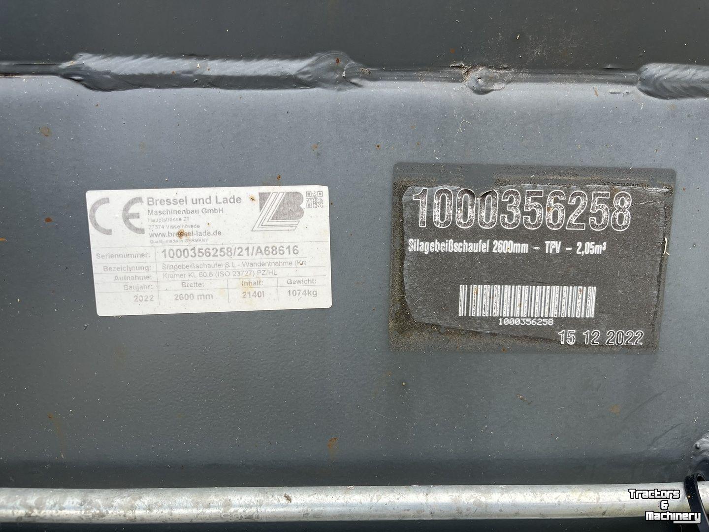 Silage Grabbucket / Grabfork Kramer Voorzetstukken
