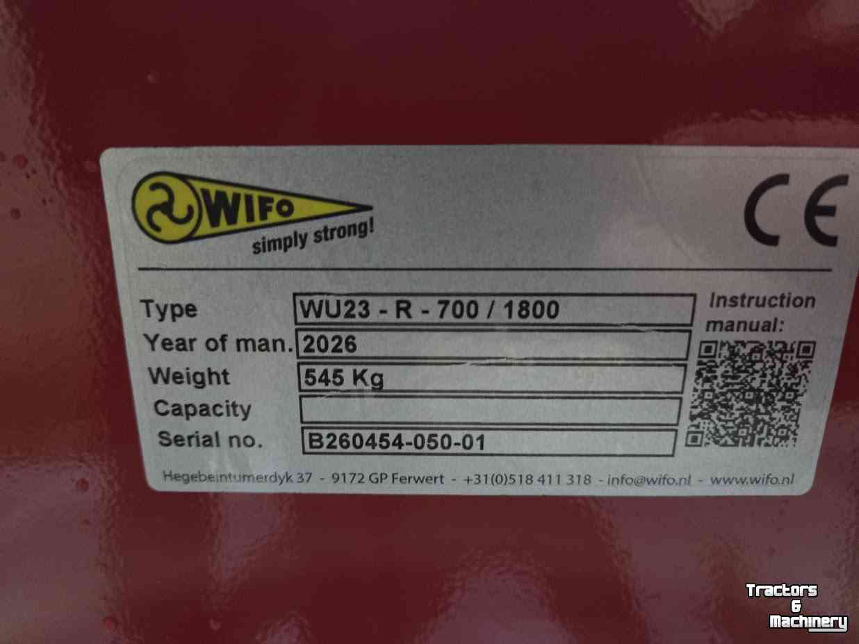 Deep subsoiler  Wifo WU23-R-700 / 1800 Woelpoot