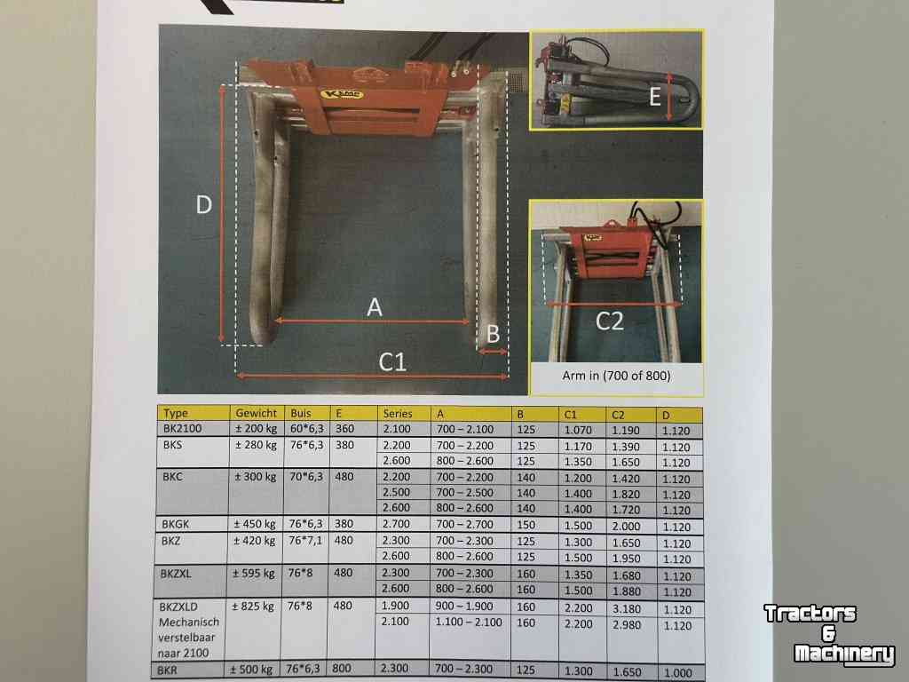 Bale clauw Kemp BKS 2600