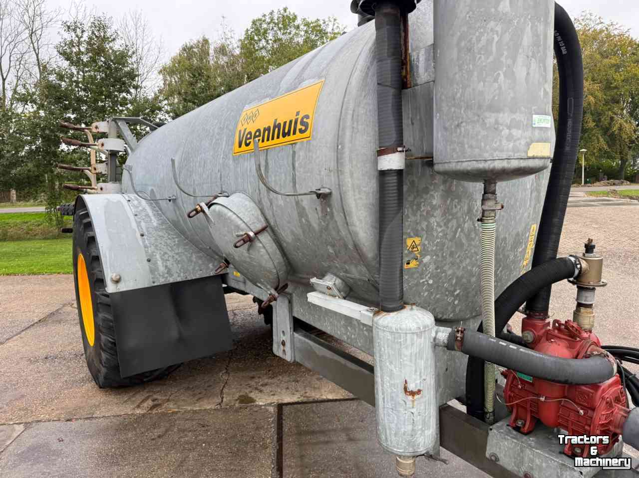 Slurry tank Veenhuis Ecovac 8000 giertank + Bouwland injecteur bemester