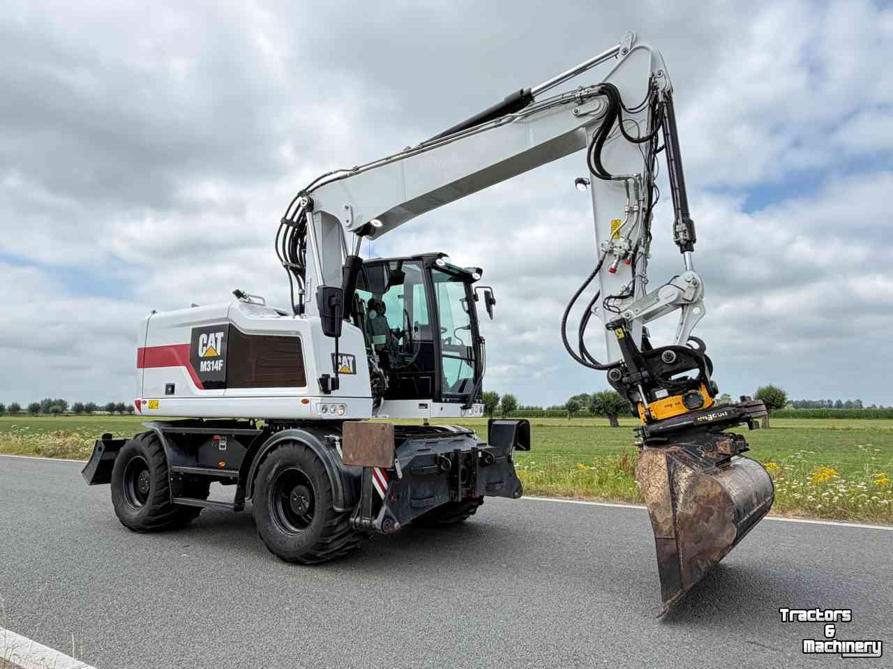Excavator mobile Caterpillar Cat M314F + Engcon Mobiele graafmachine Midejo