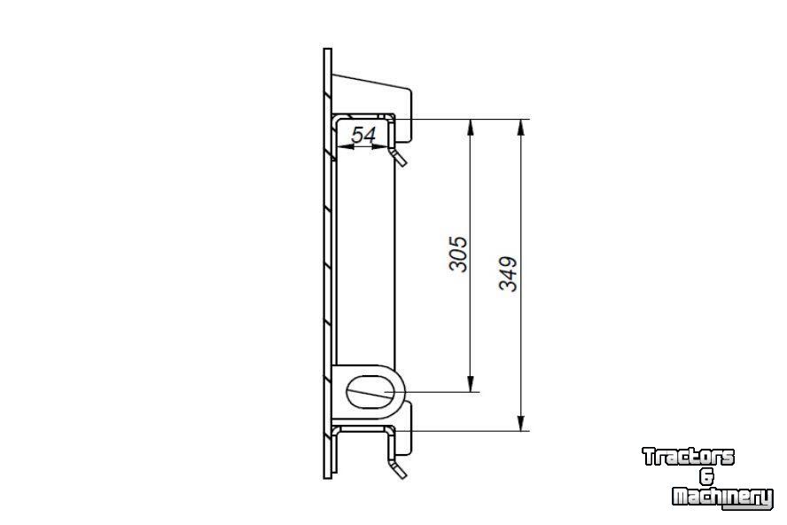 Other attachments and accessories Qmac HAKENSET: SCHAFFER JCB BORD 520MM