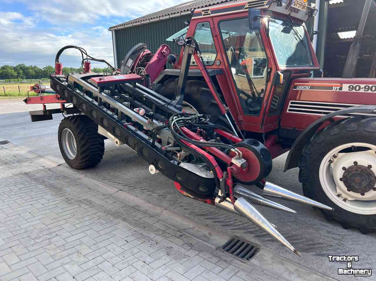 Cabbage harvester  Van Houcke Kolensnijder kool rooier klembandrooier