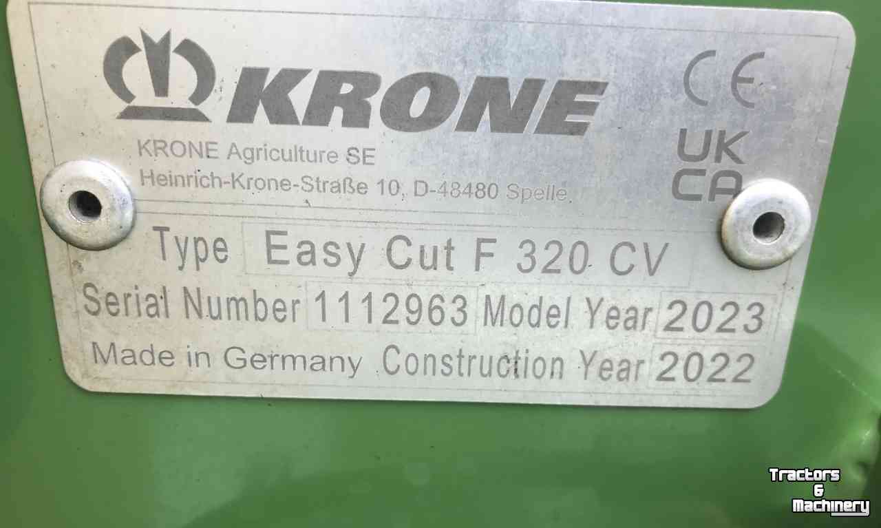 Mower Krone EC F 320 CV