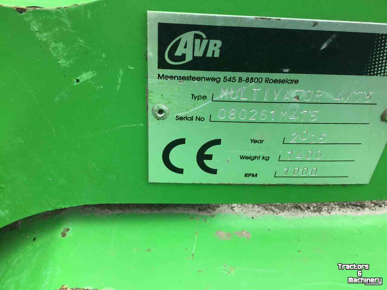 Rotary Tiller AVR Multivator 4x75 Front-Frees