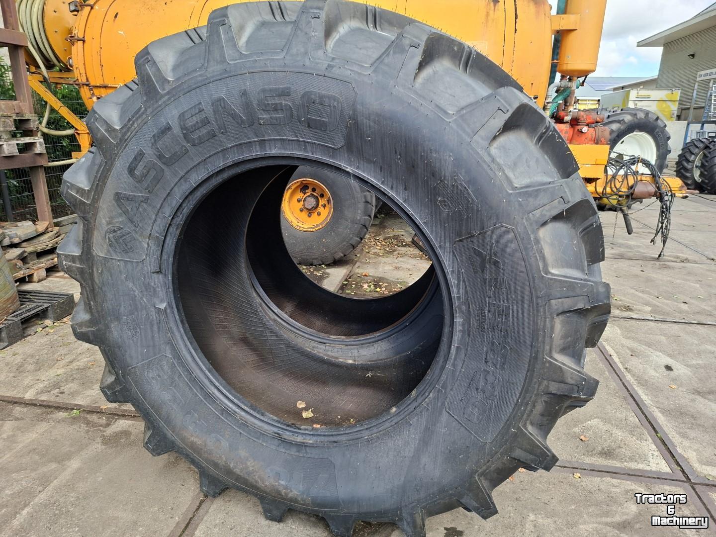 Wheels, Tyres, Rims & Dual spacers Ascenso 710/70R38