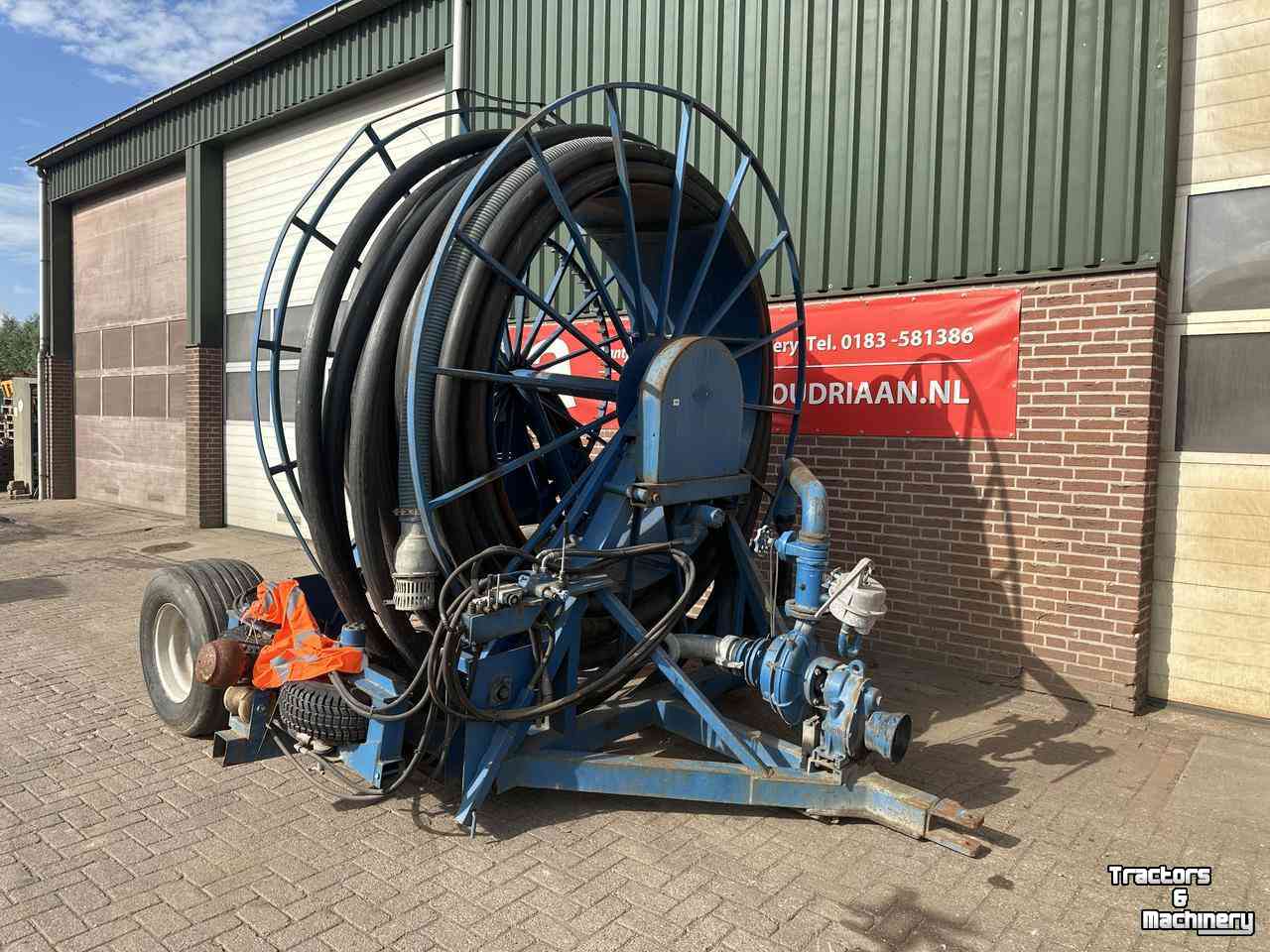Irrigation hose reel  Beregeningshaspel / Regenhaspel met eigen pomp