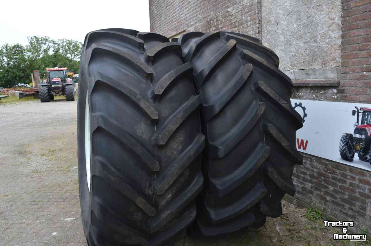 Wheels, Tyres, Rims & Dual spacers Michelin 800/70r38 demontage