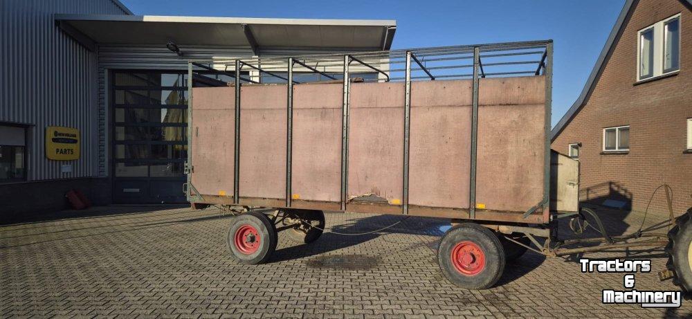 Low loader / Semi trailer  VIERWIELIGE VEEKAR