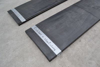 Rubber yard scraper Qmac RSMC300 CANVAS rubbermat met koordlaag / CANVAS inlaag 300 cm