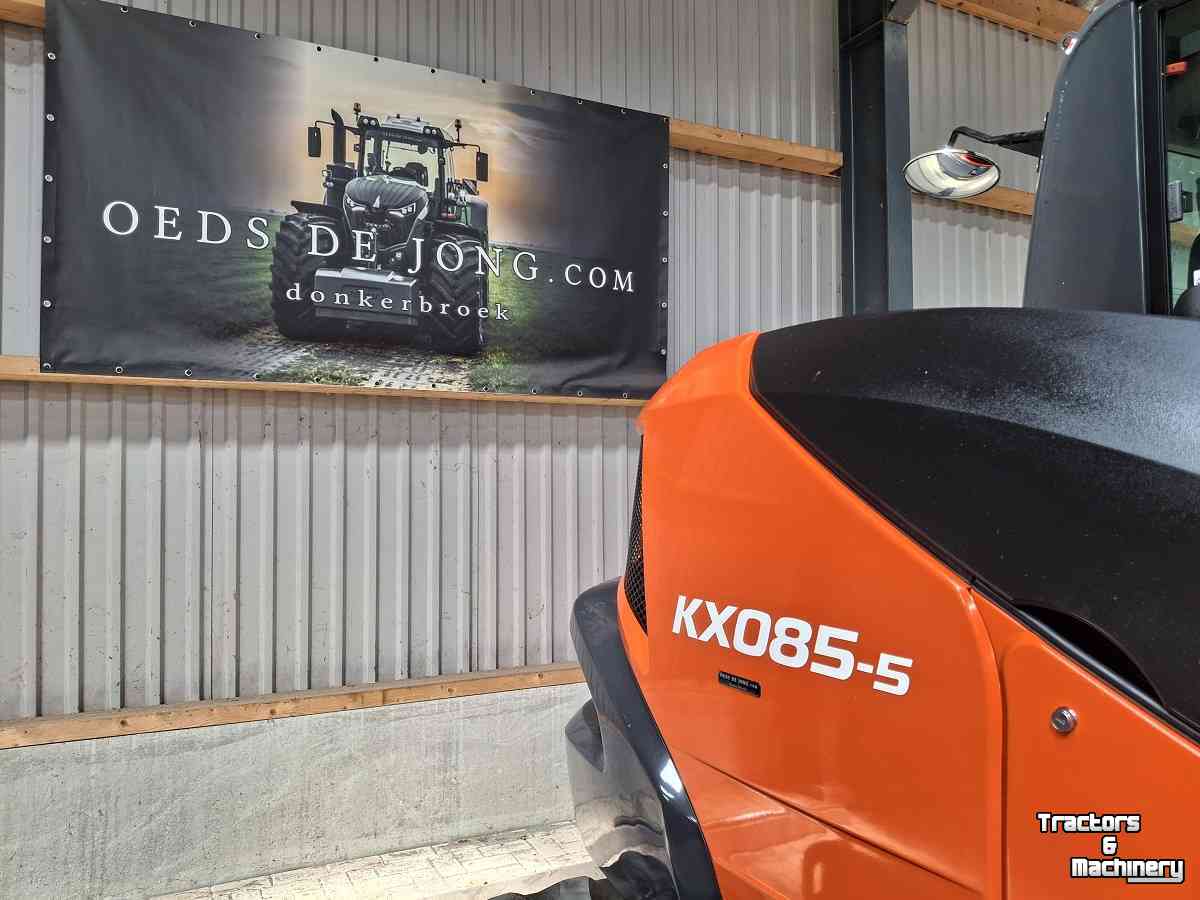 Mini-Excavator Kubota KX085-5 2P, midigraver, midikraan, BJ2026, 2 stuks, Nieuw!