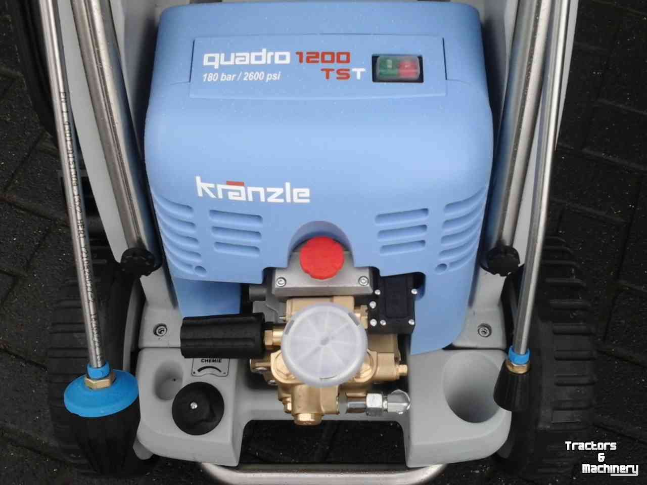 High-pressure cleaner, Hot / Cold Kränzle Quadro 1200 TST  rvs steek  (koud) 380V