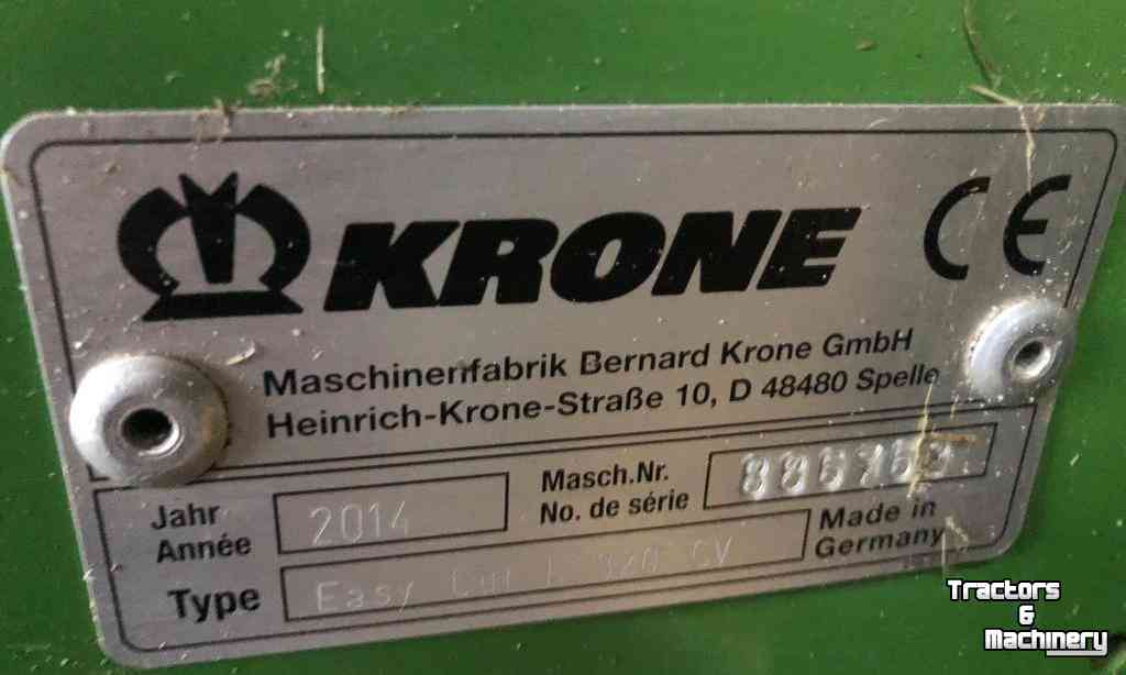 Mower Krone Easy Cut 320 CV Maaier