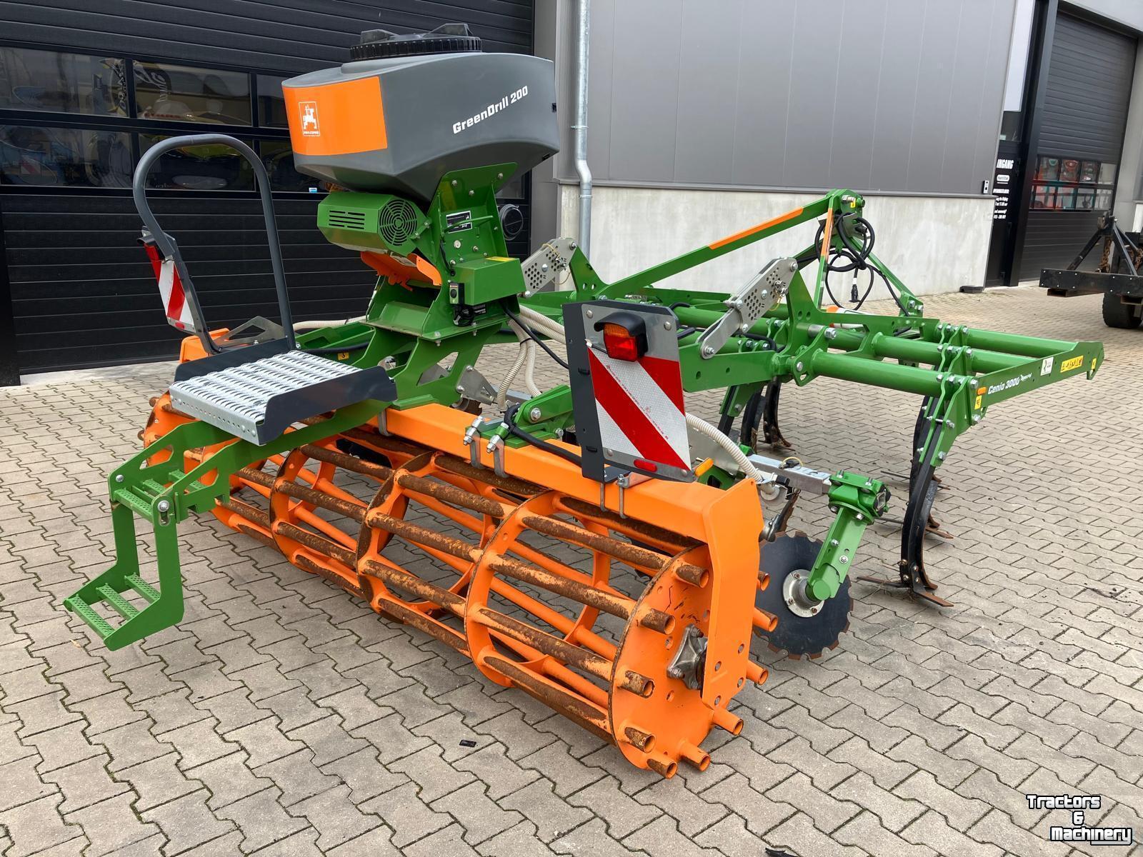 Cultivator Amazone Cenio 3000 met kooirol SW 600 & GreenDrill 200-E