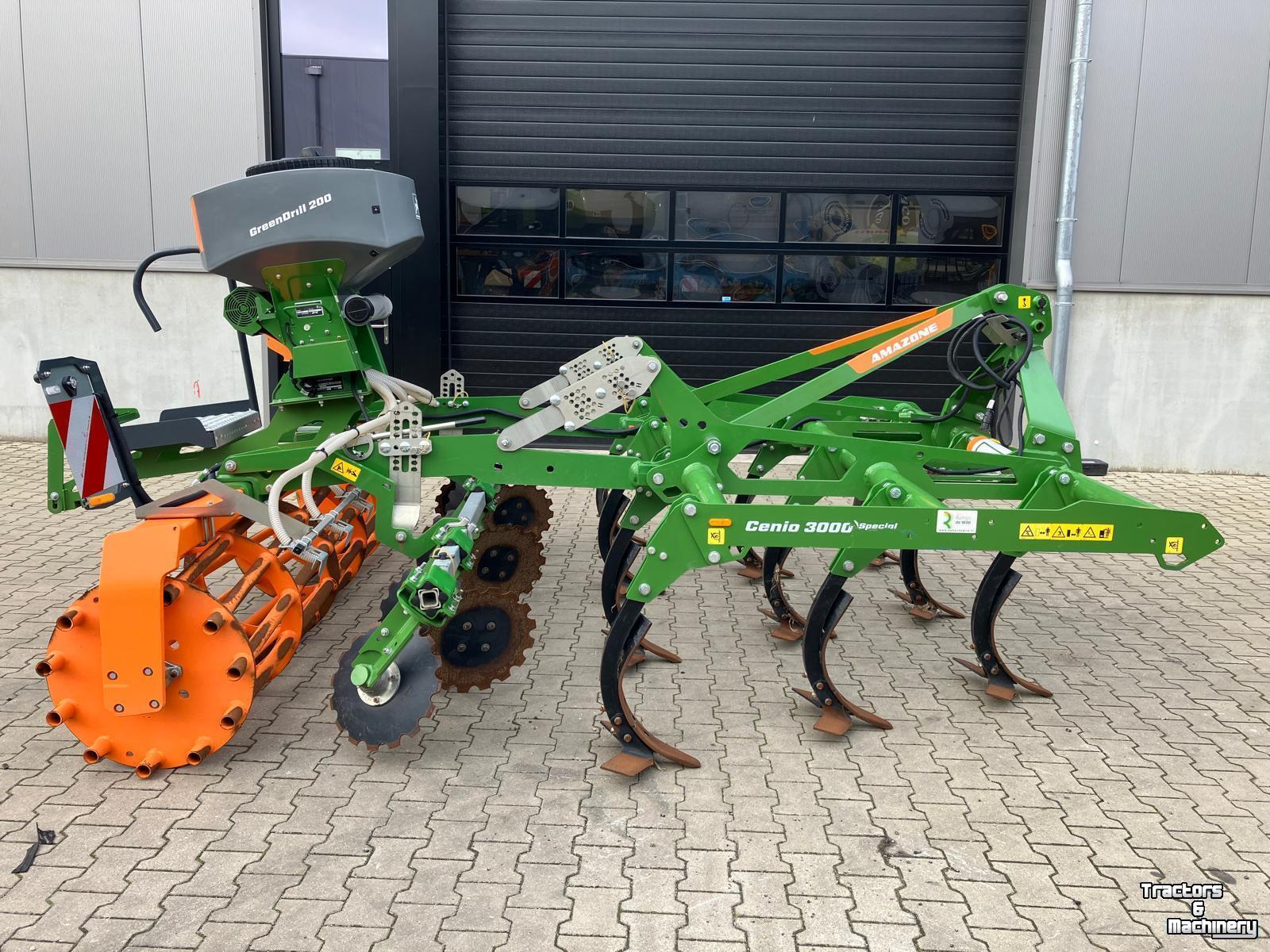 Cultivator Amazone Cenio 3000 met kooirol SW 600 & GreenDrill 200-E