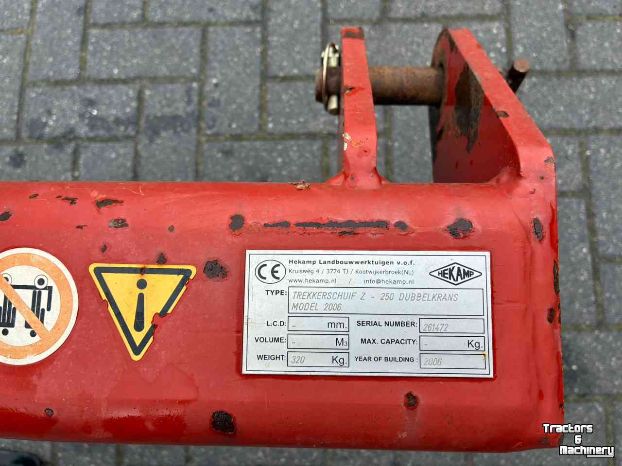 3-point scraper blade Hekamp Trekkerschuif Z-250
