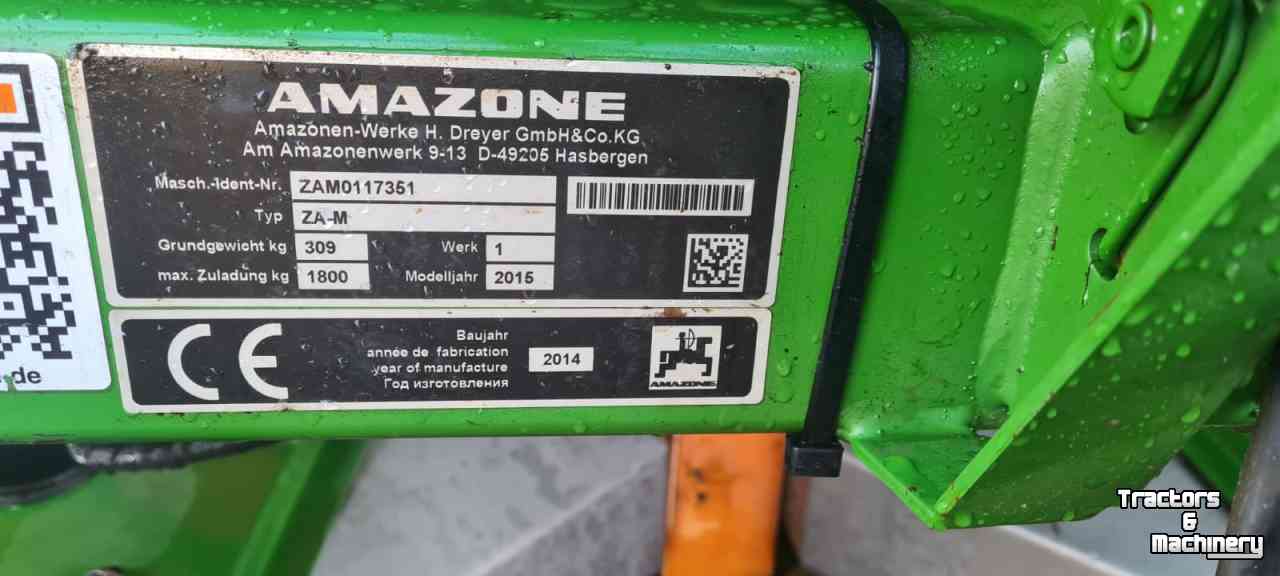 Fertilizer spreader Amazone ZA-M 1001